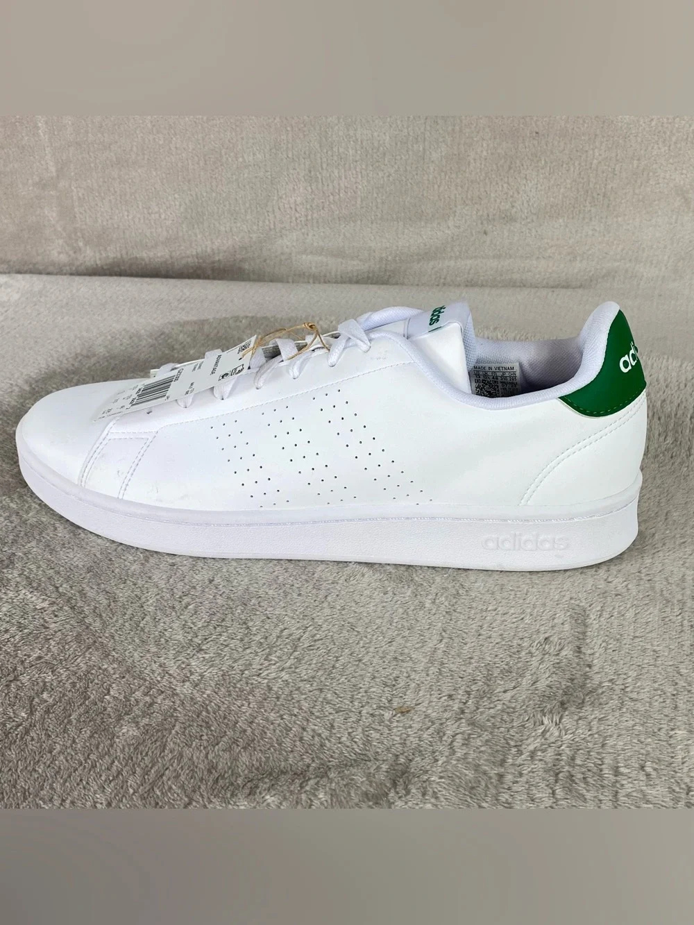 adidas Advantage GZ5300 Mens Size 13 Cloud White Tennis‎ Pickleball Shoes NEW